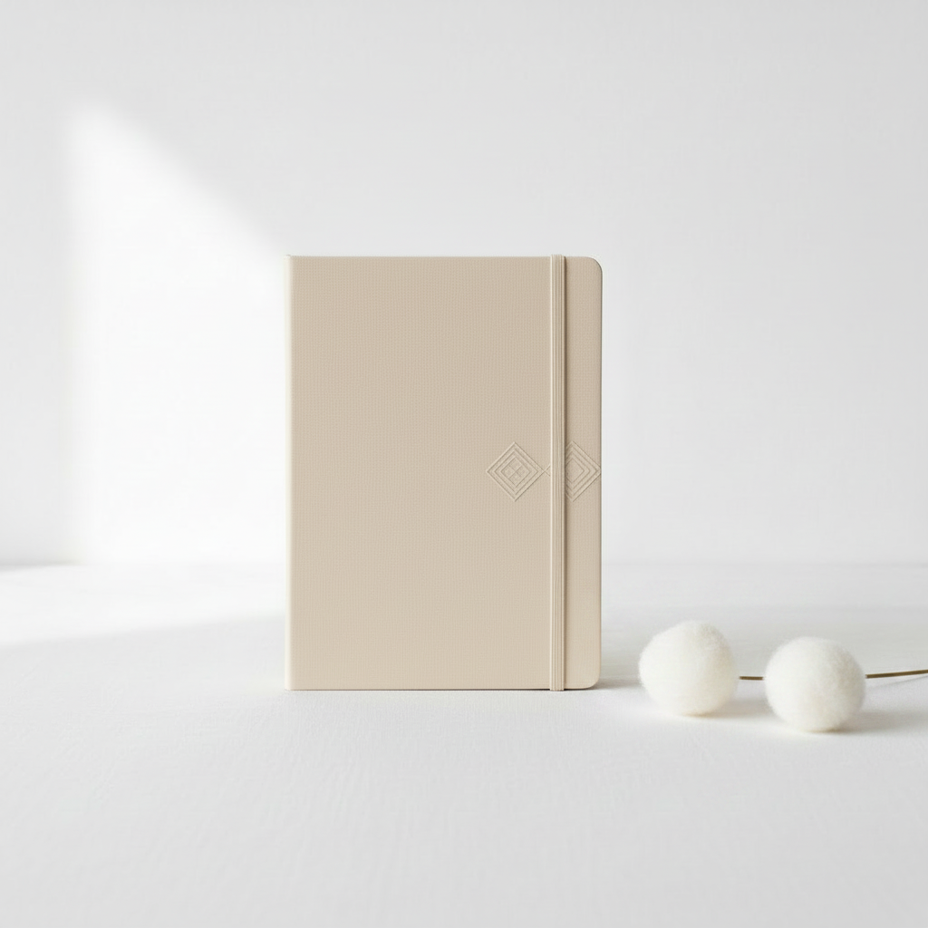 Agenda Beige fleur séchée