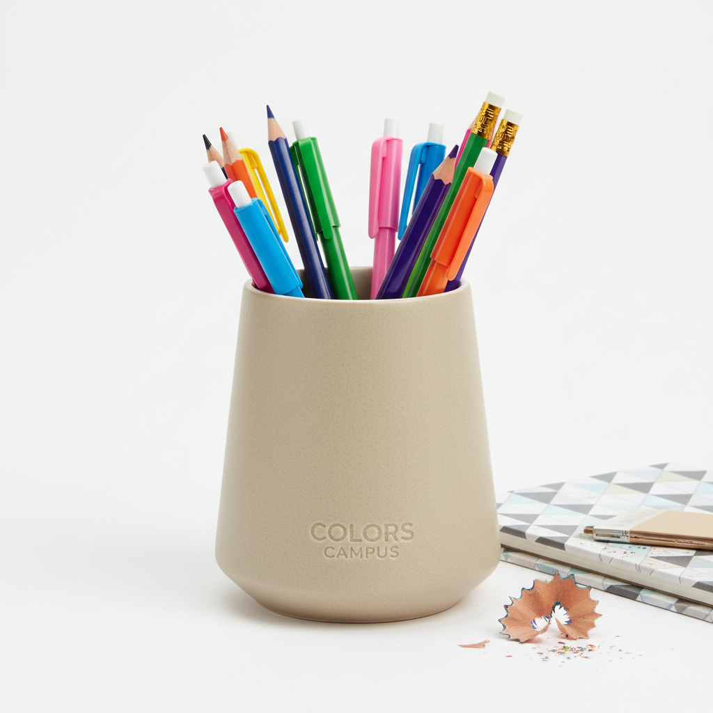 Pot à Crayons Céramique Beige Colors Campus